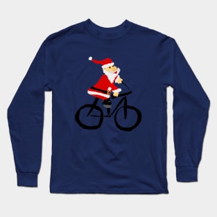 Bicycle Christmas Long Sleeve T-Shirt